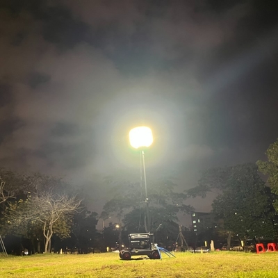 Schnelle Einrichtung Bequem für den Bergbau 1400W IP65 Ballon-Arbeitslicht auf dem mobilen Leuchtturm