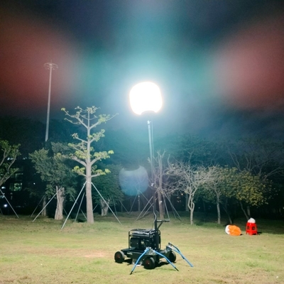 200W Warmweiße aufblasbare LED-Ballon-Arbeitsleuchte für Baustellen und Camping