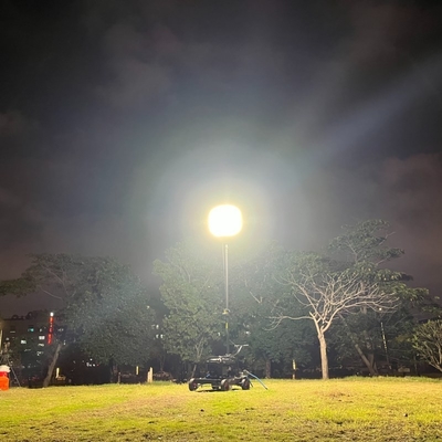 200W Warmweiße aufblasbare LED-Ballon-Arbeitsleuchte für Baustellen und Camping