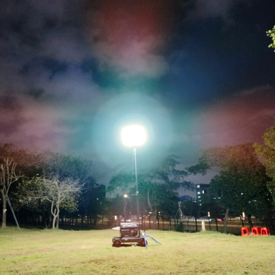 200W Super Bright Mobile LED Ballon Light Tower für Sportbereich Baustelle und Bergbau Blau