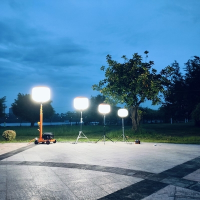 1000W tragbare Ballon-Lichttürme mit Karren- und Generatorpatentdesign