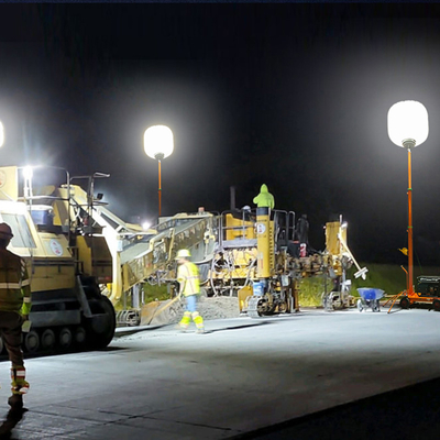 600W Weiß Emissions Farbe Sicherheitsbereich Trolley Beleuchtung Blitzfrei Ballon Lichter Turm