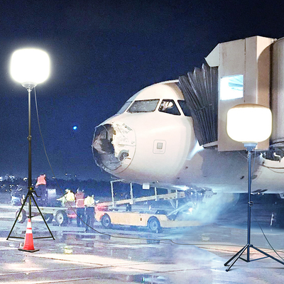 Beförderbare weiße Ballonlampen Film 500W Led Light Tower Mobile Led für Ingenieurbau
