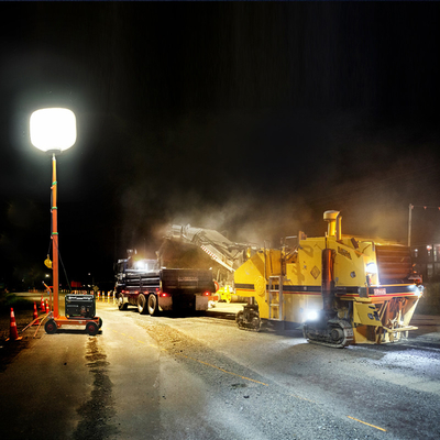 Teleskop-LED-Ballon-Lichtturm 1400 Watt mobile Leuchtturmlampe für Baustellen