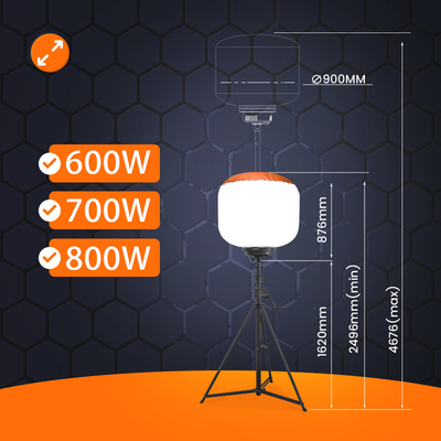 700W Led Ballon Lichter 112000lm Außen-Turm Licht für industrielle Beleuchtung