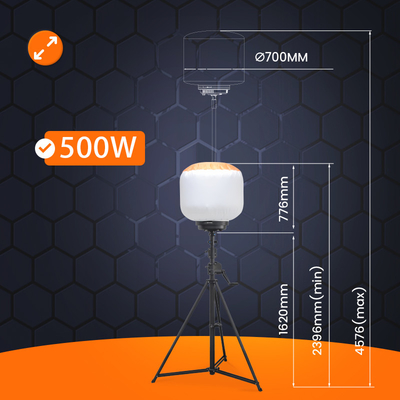 Veranstaltungen Teleskop-Schlepplichtturm 500W LED-Ballon Mobillichtturm für große Veranstaltungen