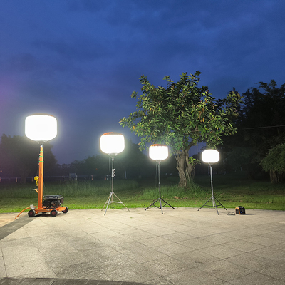 Einfache und schnelle Einrichtung Ballonlicht 320W Leuchtturm Tragbar für Suche und Rettung