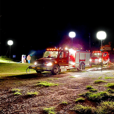 Einfache und schnelle Einrichtung Ballonlicht 320W Leuchtturm Tragbar für Suche und Rettung