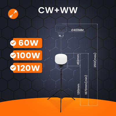 5000 Stunden Ballon LED-Licht 60W 100W LED-Leuchtturm für Partys Camps
