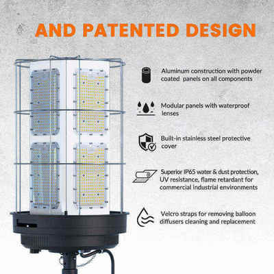 Fabrik-Custom 36W LED-Flutlicht für den Außenbereich, verstellbarer Strahler, einstellbare Masthöhe für Katastrophenhilfe-Camps
