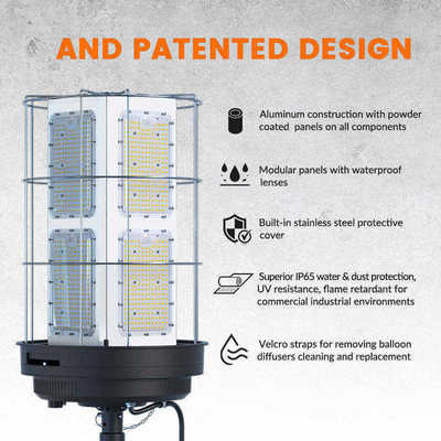 Fabrik Großhandel 36W Outdoor LED Flutlicht Einstellbare Scheinwerfer mit Dehnbarm für Outdoor-Camping